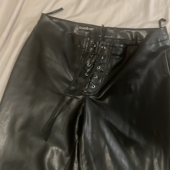 Vintage BEBE Leather Pants - Picture 4 of 7